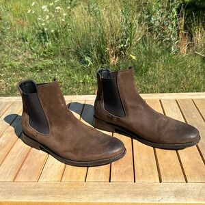 Thursday Boot Company The Cavalier Chelsea Boots Dark Brown Suede Size 9 1/2